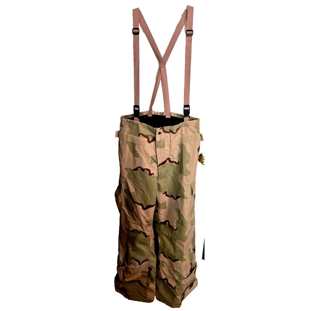 US Military Desert Camo Trousers Overgarment‎ Chemical Trainig Protective Sz Med